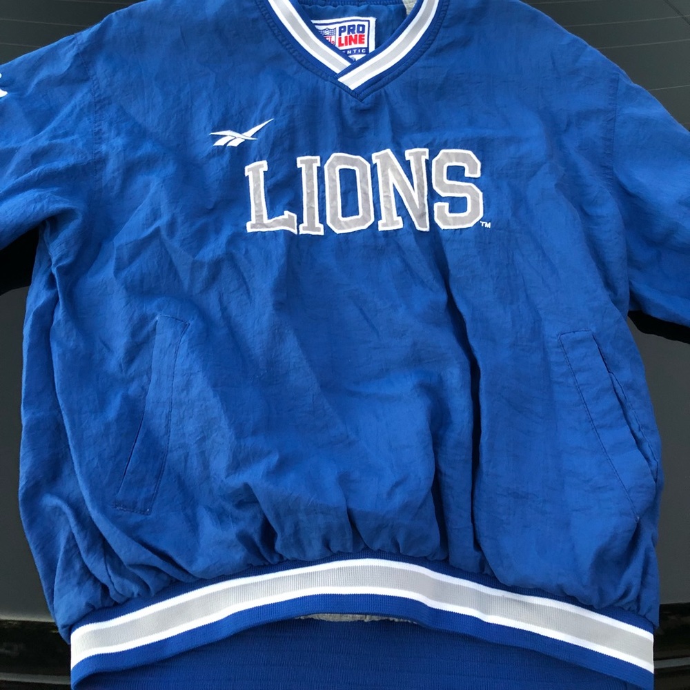 Vintage Detroit lions pullover/Windbreaker